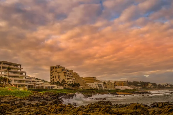 Malebná Skalnatá Plážová Krajina Ballito Severu Durbanu Kzn Jižní Afrika — Stock fotografie