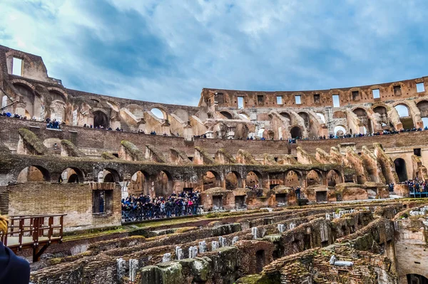 Руїни Стародавнього Гладіатора Амфітеатру Римі Італія — стокове фото