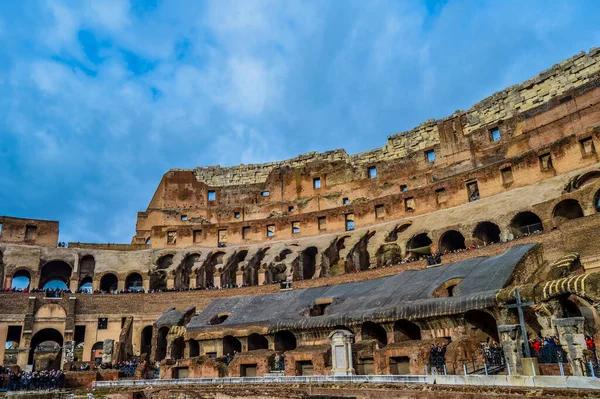 Ruinas Artísticas Del Coliseo Romano Antiguo Gladiador Anfiteatro Roma Italia —  Fotos de Stock