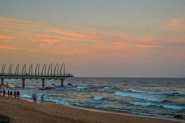 Umhlanga Promenade Pier Whalebone Made Pier Kwazulu Natal Durban North — Fotografia de Stock