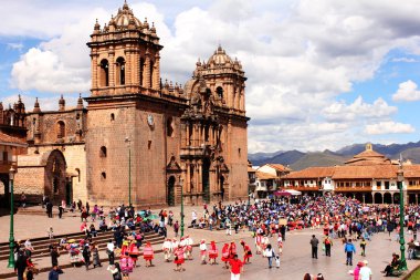 festival etkinlikleri de la plaza de armas: cusco, peru