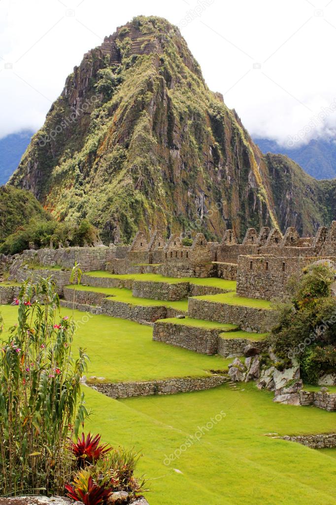 The famous ancient ruins of Machu Picchu in Peru