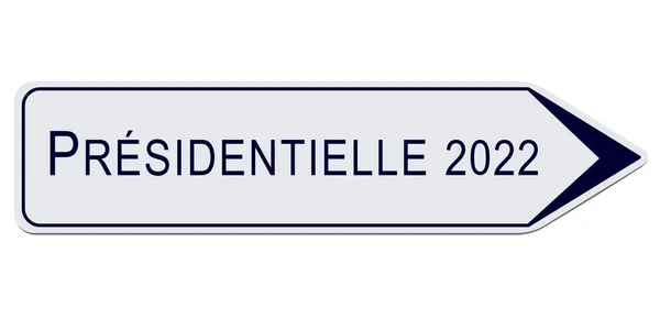 Vektor Textem Pro Francouzské Prezidentské Volby 2022 — Stockový vektor