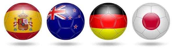 Football Soccer Flags 2022 Group — Stock Photo, Image