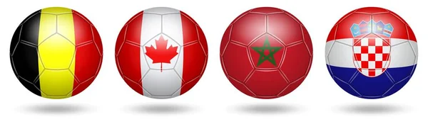 Football Soccer Flags 2022 — Stock Photo, Image