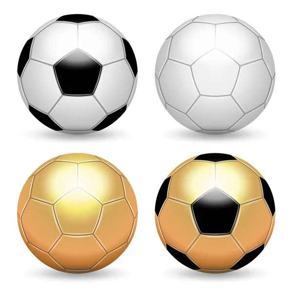 Футбольные Мячи Белом Фоне — стоковое фото