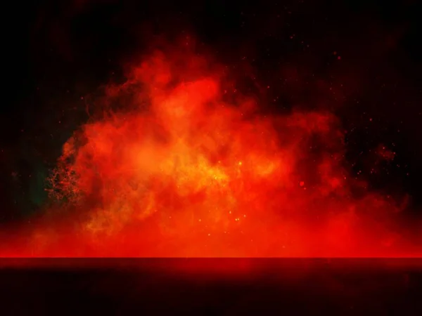 Foc Fum Fundal Negru Conceptul Blurry — Fotografie, imagine de stoc