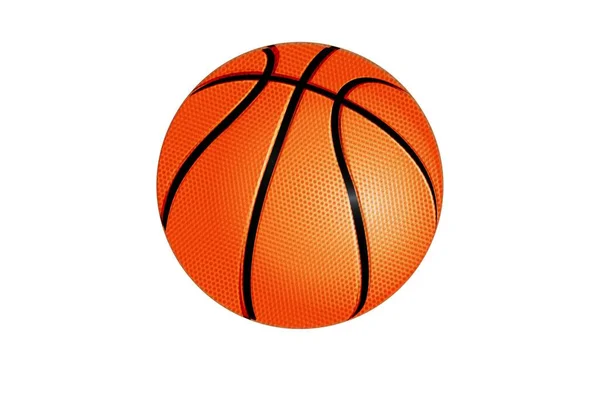 Basketball Isoliert Auf Weißem Hintergrund Illustration Design — Stockfoto