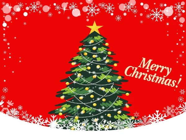 Christmas Card Christmas Tree Background Illustration Design — Fotografia de Stock