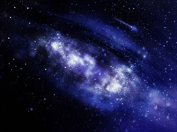 Lattea Galassia Con Stelle Polvere Spaziale Nell Universo Sfocato — Foto Stock