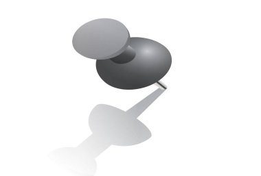 Beyaz arkaplandaki gri baskının 3B çizimi .