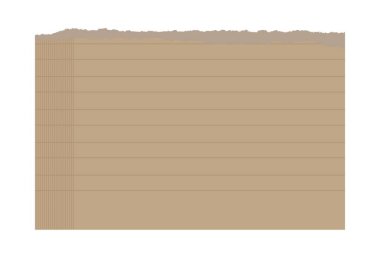 Beyaz arkaplanda izole edilmiş boş kağıt yaprağı - illüstrasyon