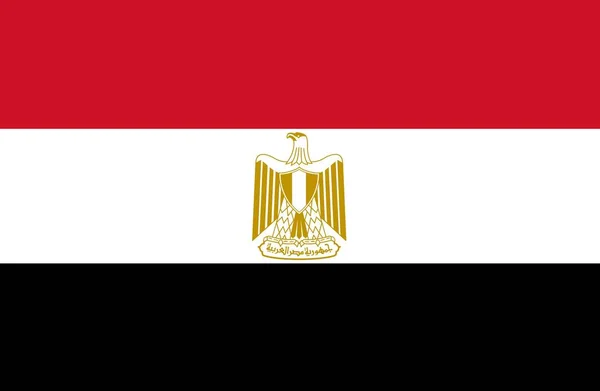 Bandeira Nacional Egito Fundo Desenho Ilustrativo — Fotografia de Stock