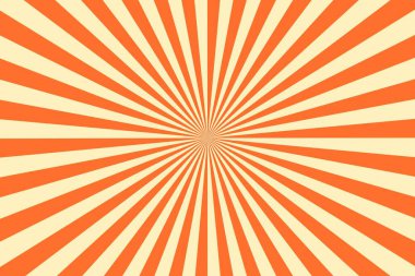 Ray turuncu arkaplan retro biçimi - illüstrasyon tasarımı