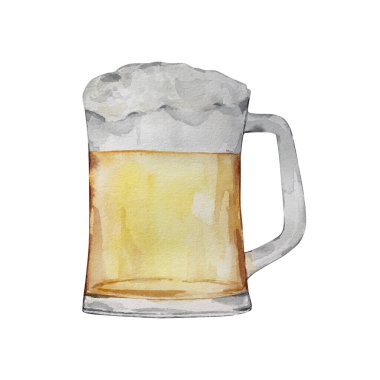 Suluboya resimli Aziz Patrick Günü birası, izole edilmiş, el çizimi.