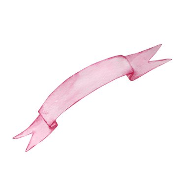 Suluboya pembe kurdele afişi