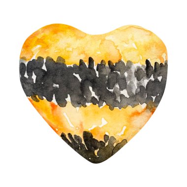 Sulu boya sarı kalp arısı