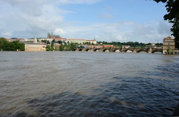 Prag'da sel — Stok fotoğraf