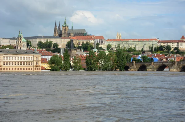 Översvämningar i Prag — Stockfoto