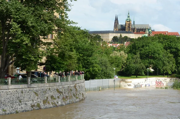 Prag'da sel — Stok fotoğraf