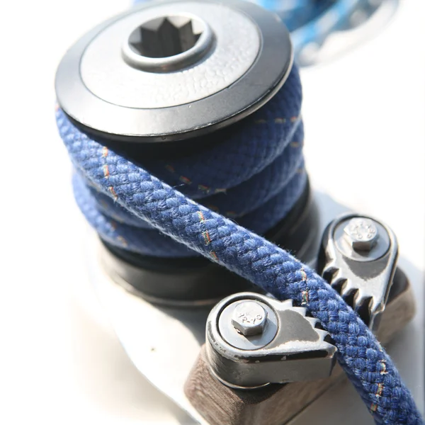 Sailboater's equipment on yacht — Stock Photo, Image