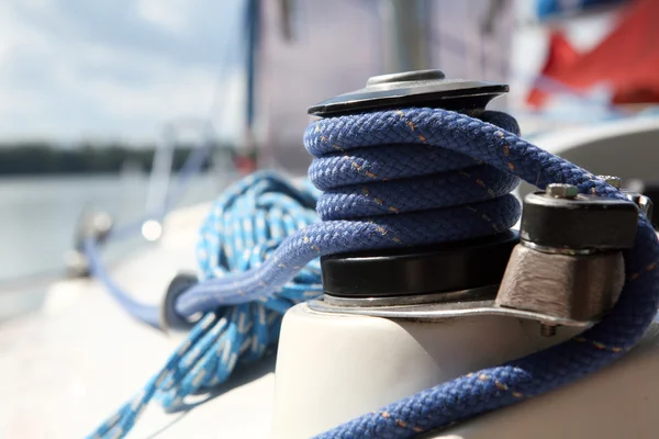 Sailboater's equipment on yacht — Stock Photo, Image