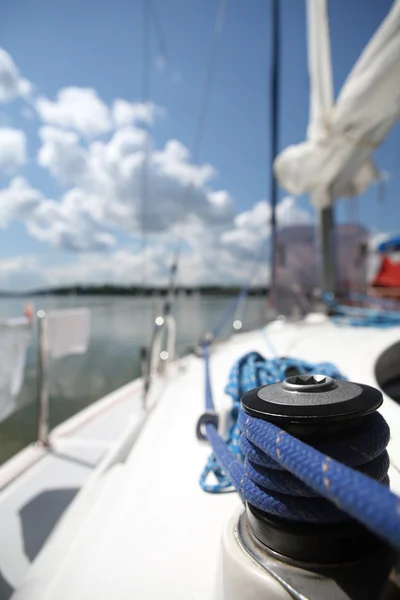 Equipamiento del velero en yate — Foto de Stock