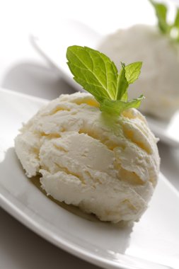 Vanilyalı dondurma.