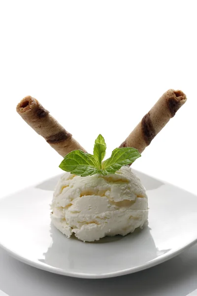 Gelato alla vaniglia — Foto Stock