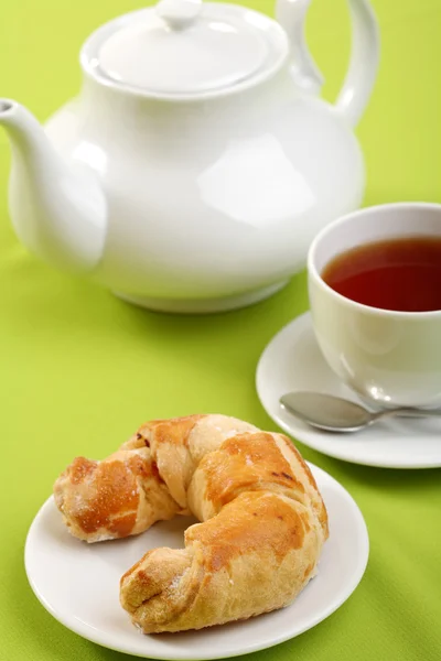 Colazione - pane tostato, uova, pancetta — Foto Stock