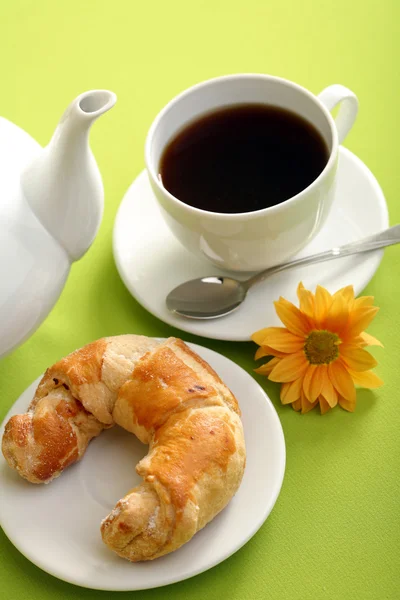 Colazione - pane tostato, uova, pancetta — Foto Stock