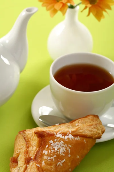Ontbijt - toast, eieren, spek — Stockfoto