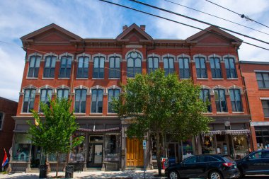 Merrill Blok Binası 163 Water Sokağı tarihi Exeter, New Hampshire NH, ABD. 