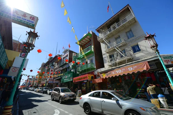 957 Grant Caddesi Ndeki Antik Çin Tarzı Ticari Binalar Tarihi — Stok fotoğraf