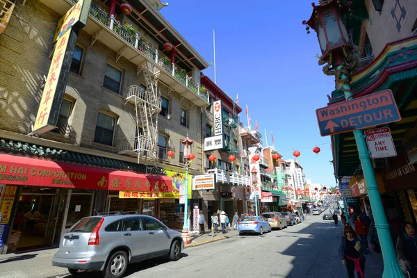 Antique Chinese Style Commercial Building 917 Grant Avenue Washington Street — Φωτογραφία Αρχείου