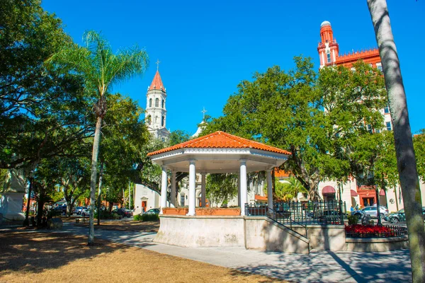 Pabellón Histórico Plaza Constitución Centro Histórico Augustine Florida — Foto de Stock