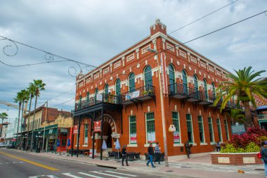 Centro Espanol building at 1600 E 7th Avenue at N 16th Street in Ybor City Historic District in Tampa, Florida FL, USA.  clipart