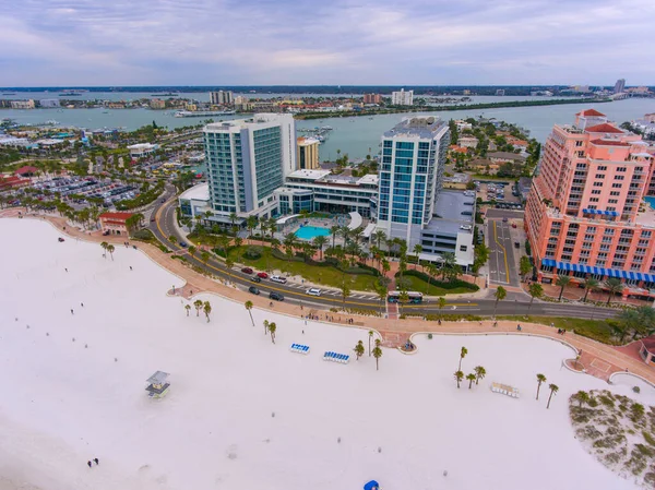 Wyndham Grand Clearwater Beach Hotel Letecký Pohled Zataženo Den Město — Stock fotografie