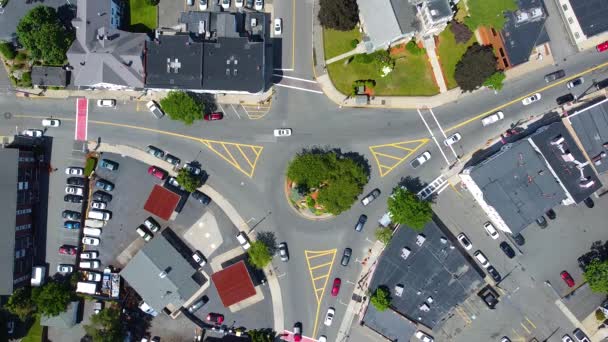 Cliftondale Square Top View Historic Town Saugus Boston Massachusetts Usa — Stock Video