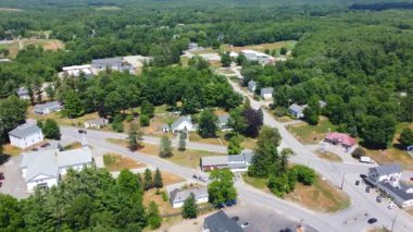 Kingston kasabasının hava manzarası Kingston Plains ve Main Street, Kingston, New Hampshire NH, ABD. 