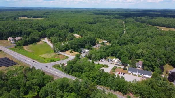 Brentwood Şehir Merkezi Hava Görüntüsü Crawley Falls Road Rotası 125 — Stok video