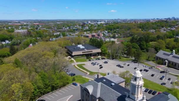 Flying School Theology Ministry Boston College Brighton Campus Saint John — Stock Video