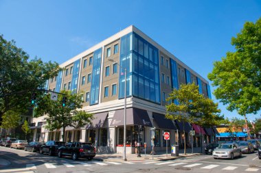 Brown Üniversitesi 'nde Brown Kitapevi, Thayer Caddesi, 244 numara, College Hill, Providence, Rhode Island RI, ABD' de Angell Caddesi 'nde..  