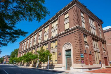 Rhode Island Tasarım Okulu 'ndaki Metcalf Binası RISD Sanat Müzesi Providence şehir merkezindeki 20 N Main Street, Rhode Island RI, ABD. 