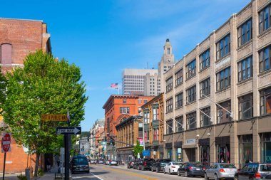 Rhode Island Hemşireler Enstitüsü Orta Üniversite Charter Lisesi 44 Washington Caddesi, Providence şehir merkezindeki Snow Street, Rhode Island RI, ABD. 
