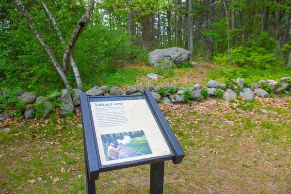 Představení Battles Lexington Concord Národním Historickém Parku Minute Man Lincolnu — Stock fotografie