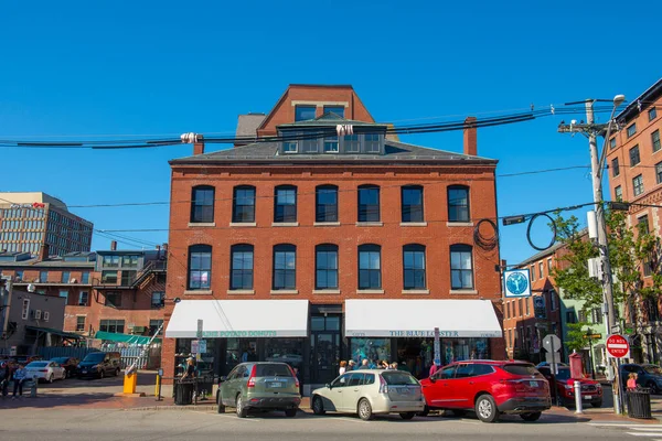 Historic Commercial Building 177 Commercial Street Moulton Street Old Port — 스톡 사진