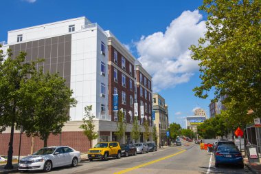 Cliveden Place at 1555 Hancock Street in Quincy, Massachusetts MA, USA. 
