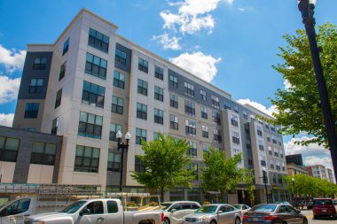 West of Chestnut at 1430 Hancock Street in Quincy, Massachusetts MA, USA. 