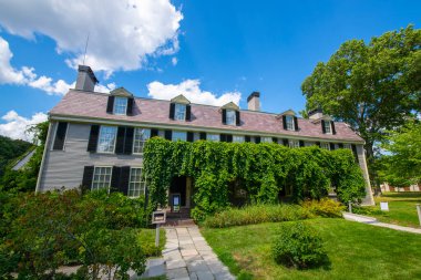 Old House at Peacefield is a historic home of Adams family including US presidents John Adams and John Quincy Adams at 135 Adams Street in city of Quincy, Massachusetts MA, USA. 